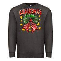 Smoke festive holiday bow design Premium Sweatshirt - CowhideDigitalArt