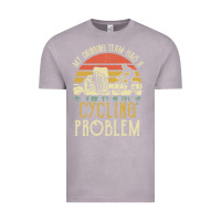 Vintage Zinc my drinking team has a cycling problem cotton t shirt funny dad gift c Vintage Tee - longCreatives