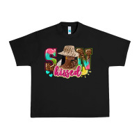 Black Afro woman with sunkissed Urban Heavy Tee - NancyCooperArtShop
