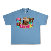 Pebble Blue Afro woman with sunkissed Urban Heavy Tee - NancyCooperArtShop