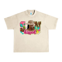 Sandshell Afro woman with sunkissed Urban Heavy Tee - NancyCooperArtShop