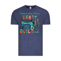 Vintage Denim i sew a piece of my heart into every quilt i make Vintage Tee - RanaPortraitStore