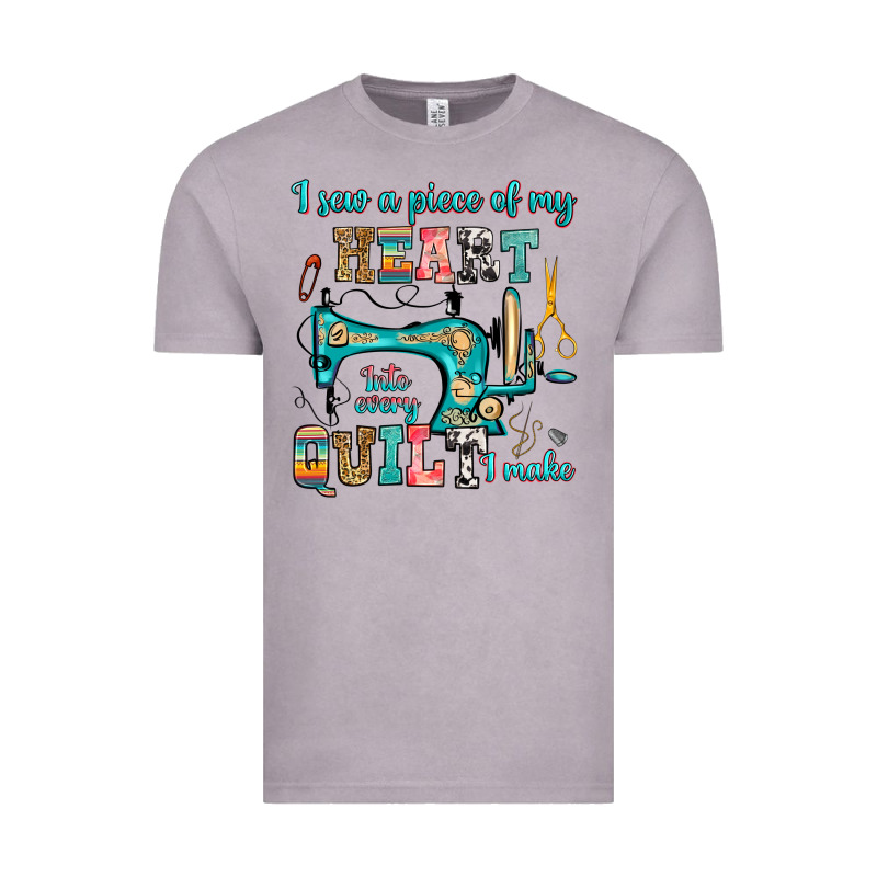 I Sew A Piece Of My Heart Into Every Quilt I Make Vintage Tee by RanaPortraitStore | Teevron