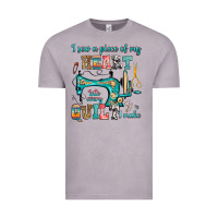 Vintage Zinc i sew a piece of my heart into every quilt i make Vintage Tee - RanaPortraitStore