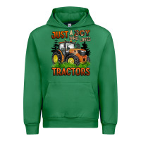 Emerald just a boy who loves tractors Urban Hoodie - BarkalooDesign