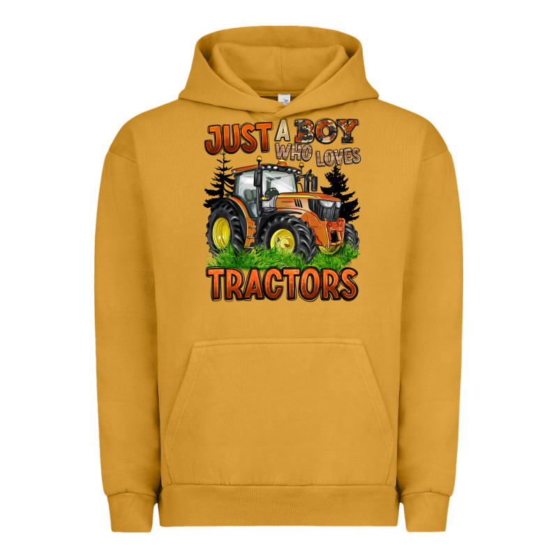 Just A Boy Who Loves Tractors Urban Hoodie by BarkalooDesign | Teevron