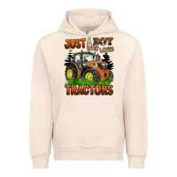 Sandshell just a boy who loves tractors Urban Hoodie - BarkalooDesign