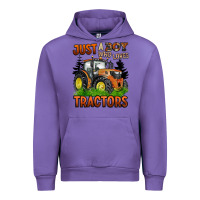 Tulip just a boy who loves tractors Urban Hoodie - BarkalooDesign