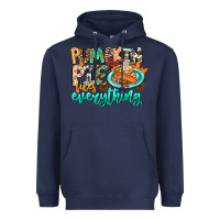 Navy Pumpkin Pie Fixes Everything Heavyweight Hoodie - CowhideDigitalArt