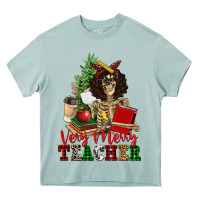 Arona very merry teacher skeleton Heavy Core Tee - NancyCooperArtShop