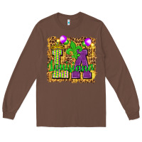 Chestnut Louisiana leopard with balloons Long Sleeve Tee - HowdyJamesFarm