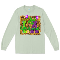 Matcha Louisiana leopard with balloons Long Sleeve Tee - HowdyJamesFarm