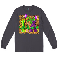 Smoke Louisiana leopard with balloons Long Sleeve Tee - HowdyJamesFarm