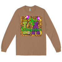 Toasted Coconut Louisiana leopard with balloons Long Sleeve Tee - HowdyJamesFarm