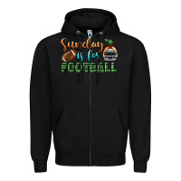 Black sunday is for football Zipper Hoodie - BundleAndBundleShop