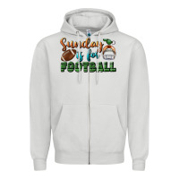 Dove Grey sunday is for football Zipper Hoodie - BundleAndBundleShop