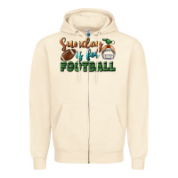 Sandshell sunday is for football Zipper Hoodie - BundleAndBundleShop