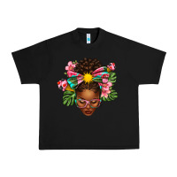 Black Afro Woman Summer Urban Heavy Tee - texasbilliewilder