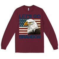 American Bald Eagle Let's Go Brandon Long Sleeve Tee | Teevron