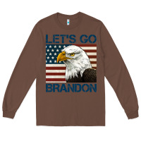 Chestnut american bald eagle let's go brandon Long Sleeve Tee - Jasminsmagicworld