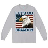 Moon Dust american bald eagle let's go brandon Long Sleeve Tee - Jasminsmagicworld