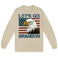 Mushroom american bald eagle let's go brandon Long Sleeve Tee - Jasminsmagicworld