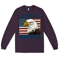 Plum american bald eagle let's go brandon Long Sleeve Tee - Jasminsmagicworld