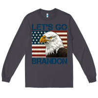 Smoke american bald eagle let's go brandon Long Sleeve Tee - Jasminsmagicworld