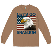 Toasted Coconut american bald eagle let's go brandon Long Sleeve Tee - Jasminsmagicworld