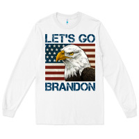 White american bald eagle let's go brandon Long Sleeve Tee - Jasminsmagicworld