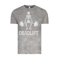 Cloud Rock deadlift funny halloween skeleton weight lifting workout Vintage Tee - longCreatives