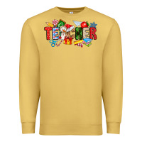 Antique Gold Christmas teacher Premium Sweatshirt - CowhideDigitalArt