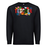 Black Christmas teacher Premium Sweatshirt - CowhideDigitalArt
