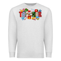 Oatmeal Heather Christmas teacher Premium Sweatshirt - CowhideDigitalArt