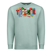 Seafoam Christmas teacher Premium Sweatshirt - CowhideDigitalArt