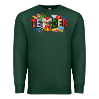 Sports Green Christmas teacher Premium Sweatshirt - CowhideDigitalArt