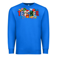 True Royal Christmas teacher Premium Sweatshirt - CowhideDigitalArt