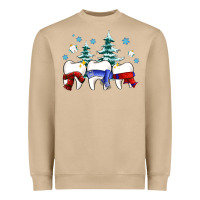 Mushroom dental christmas tree teeth and winter ado Heavyweight Sweatshirt - OliviaCreatesArt