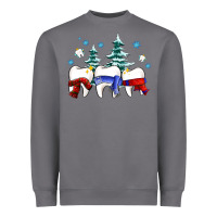 Storm dental christmas tree teeth and winter ado Heavyweight Sweatshirt - OliviaCreatesArt