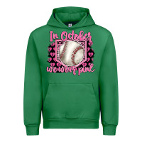 Emerald in october we wear pink baseball Urban Hoodie - BarkalooDesign