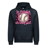 Navy in october we wear pink baseball Urban Hoodie - BarkalooDesign
