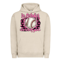 Pigment French Oak in october we wear pink baseball Urban Hoodie - BarkalooDesign