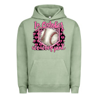 Pigment Oil Green in october we wear pink baseball Urban Hoodie - BarkalooDesign