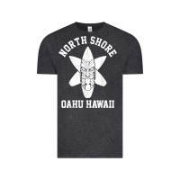 Vintage Black Oahu Hawaii North Shore Surf Beach Surfing Surfer Gift Vintage Tee - longCreatives
