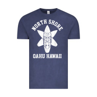 Vintage Denim Oahu Hawaii North Shore Surf Beach Surfing Surfer Gift Vintage Tee - longCreatives
