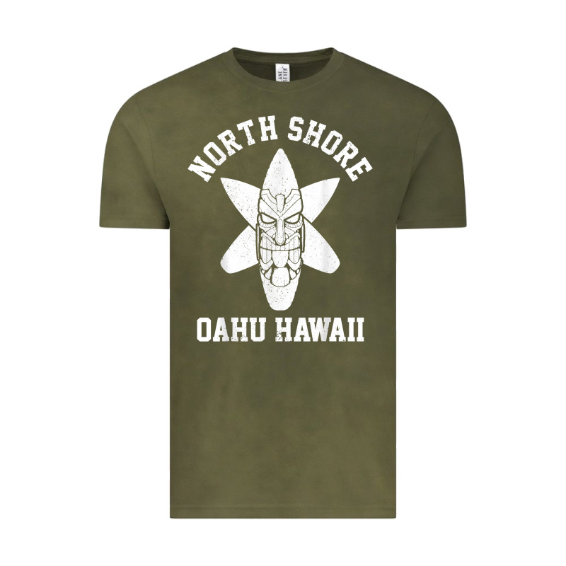 Oahu Hawaii North Shore Surf Beach Surfing Surfer Gift Vintage Tee by longCreatives | Teevron