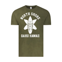 Vintage Olive Oahu Hawaii North Shore Surf Beach Surfing Surfer Gift Vintage Tee - longCreatives