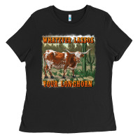 Black whatever lassos your longhorn Ladies Tee - RanaPortraitStore