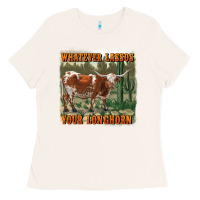 Bone whatever lassos your longhorn Ladies Tee - RanaPortraitStore