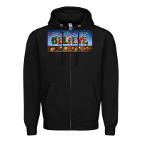 Black christmas believe license plate Zipper Hoodie - BundleAndBundleShop